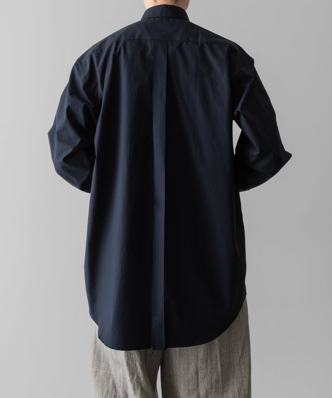 INTÉRIM(インテリム)のVINTAGE COTTON POPLIN L/S REGULAR COLLAR SHIRT - D.BLUEの公式通販サイトsession福岡セレクトショップ