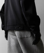 画像をギャラリービューアに読み込む, ssstein(シュタイン)のW/SI SATIN ZIP UP SHORT JACKET - BLACKの公式通販サイトsession福岡セレクトショップ
