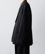 画像をギャラリービューアに読み込む, ssstein(シュタイン)のOVERSIZED SINGLE BREASTED JACKET (2/60 WOOL GABARDINE) - BLACKの公式通販サイトsession福岡セレクトショップ
