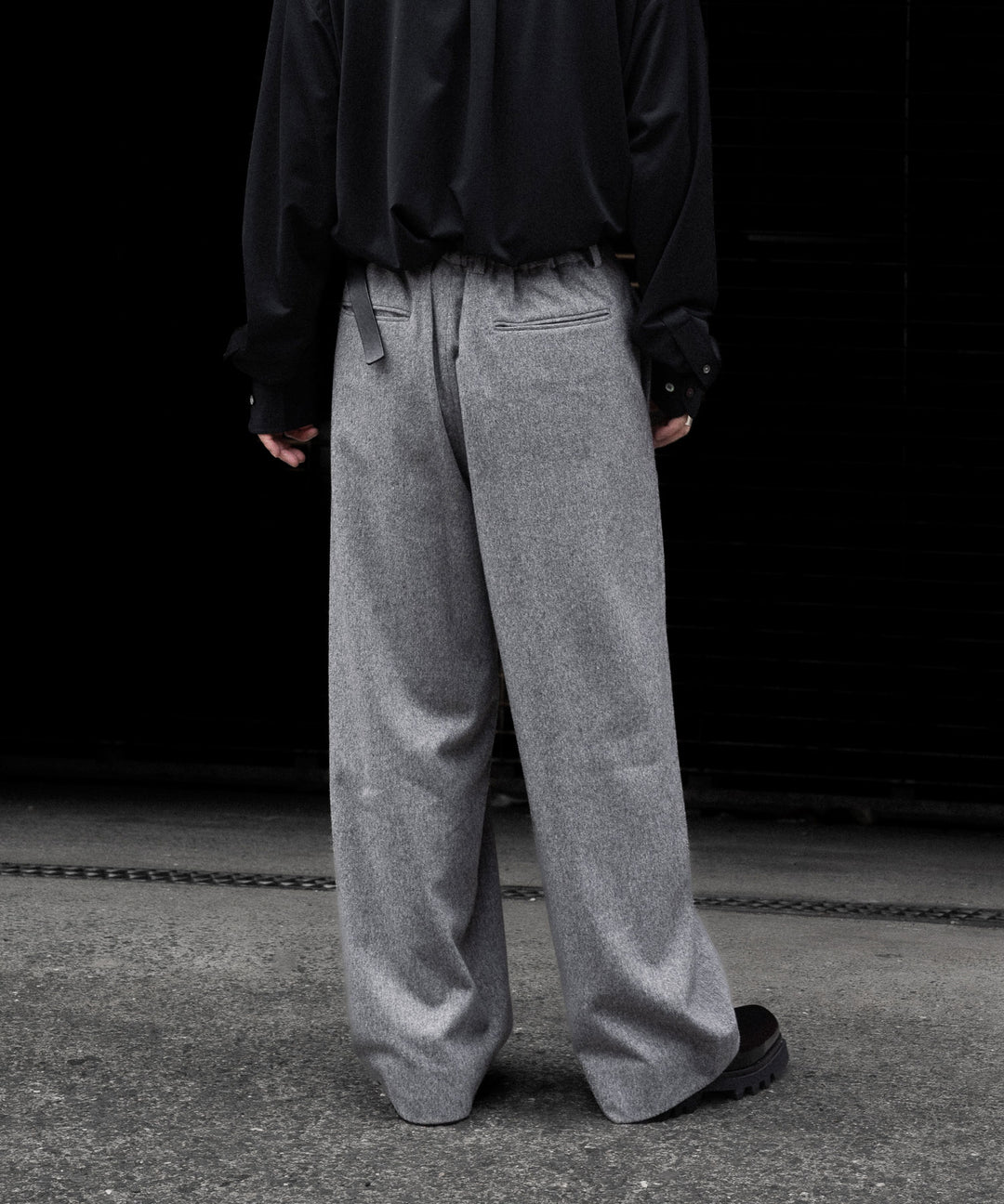 ssstein(シュタイン)のW/CA BEAVER EASY WIDE TROUSERS - GREYの公式通販サイトsession福岡セレクトショップ