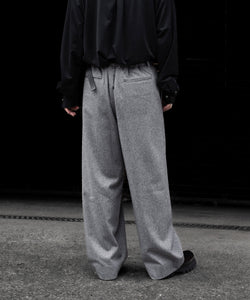 ssstein / シュタイン】W/CA BEAVER EASY WIDE TROUSERS - GREY | 公式
