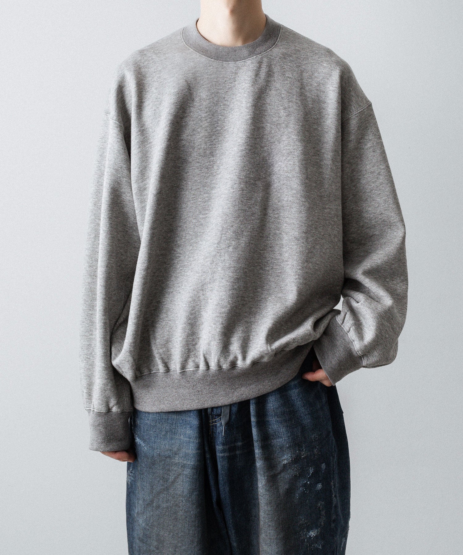 ssstein(シュタイン)のYAK/COTTON SWEAT LS - TOP GREYの公式通販サイトsession福岡セレクトショップ
