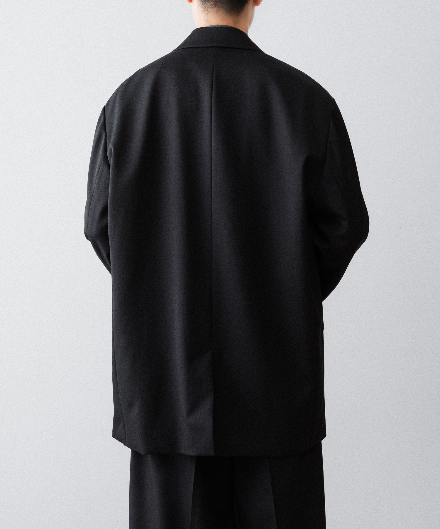 ssstein(シュタイン)のOVERSIZED SINGLE BREASTED JACKET (2/60 WOOL GABARDINE) - BLACKの公式通販サイトsession福岡セレクトショップ