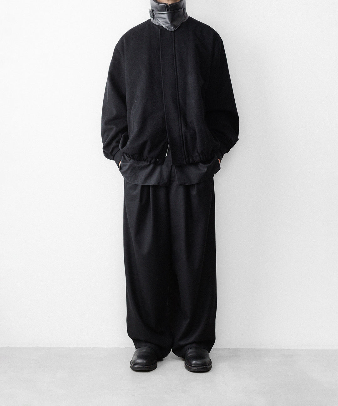 ssstein(シュタイン)のWOOL FLANNEL EASY WIDE TROUSERS - BLACKの公式通販サイトsession福岡セレクトショップ