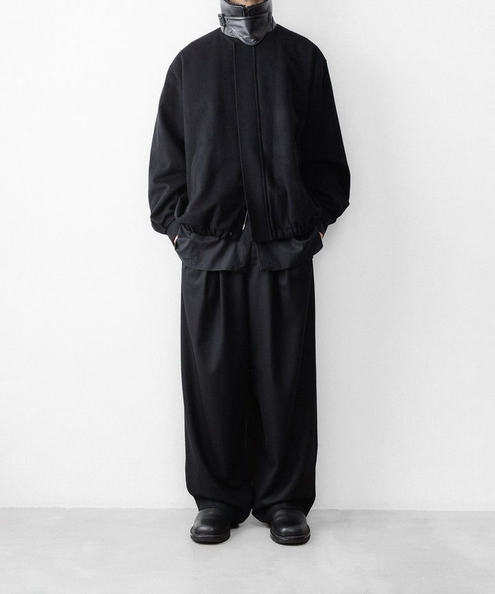 ssstein(シュタイン)のWOOL FLANNEL EASY WIDE TROUSERS - BLACKの公式通販サイトsession福岡セレクトショップ