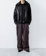 画像をギャラリービューアに読み込む, ANTHEM A アンセムエー LAMB LEATHER MILITARY BLOUSONのBLACK 公式通販サイトsession福岡セレクトショップ
