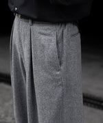 画像をギャラリービューアに読み込む, ssstein(シュタイン)のW/CA BEAVER EASY WIDE TROUSERS - GREYの公式通販サイトsession福岡セレクトショップ
