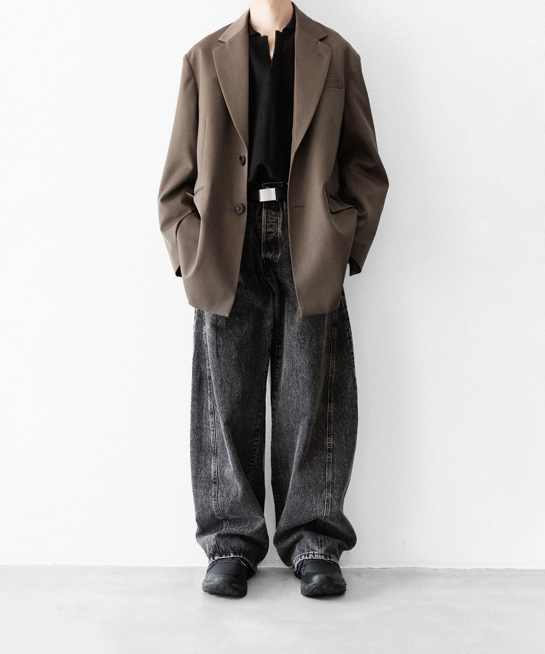 ssstein×UMBRO(シュタイン×アンブロ)のDEFORMATION WIDE DENIM JEANS - BLACKの公式通販サイトsession福岡セレクトショップ