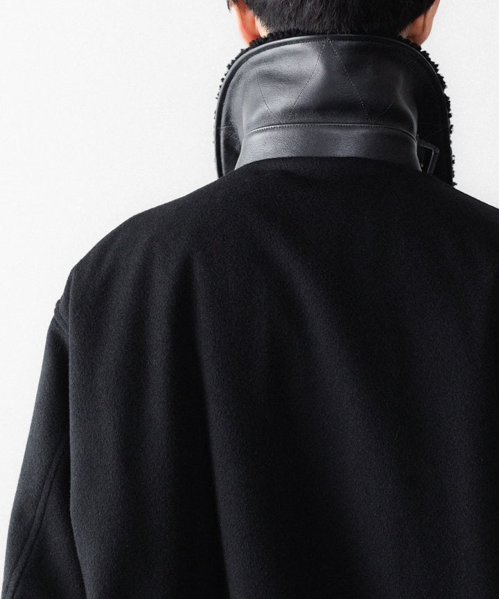 ssstein(シュタイン)のMOUTON COLLAR WOOL CASHMERE PADDED JACKET - BLACKの公式通販サイトsession福岡セレクトショップ