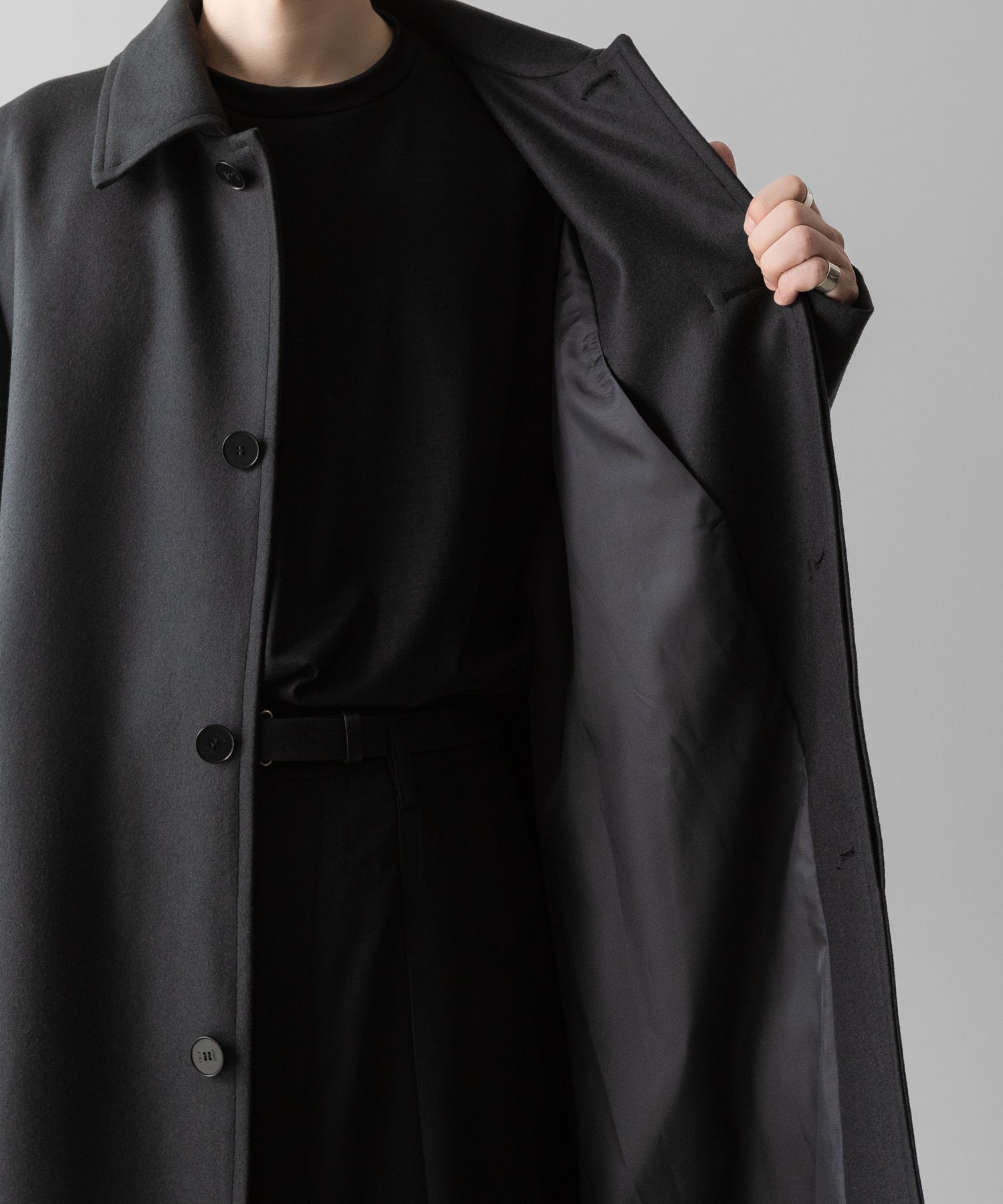 VEIN ヴェインのWO DOUBLE MELTON MAXI COAT - D.GRAYの公式通販サイトsession福岡セレクトショップ