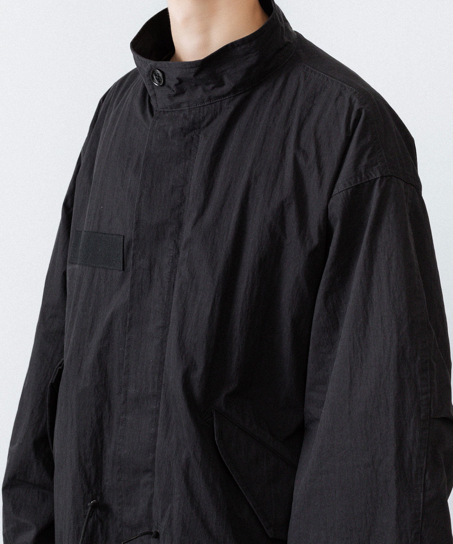 ANTHEM A アンセムエー NYLON COTTON MILITARY OVER COATのBLACK公式通販サイトsession福岡セレクトショップ