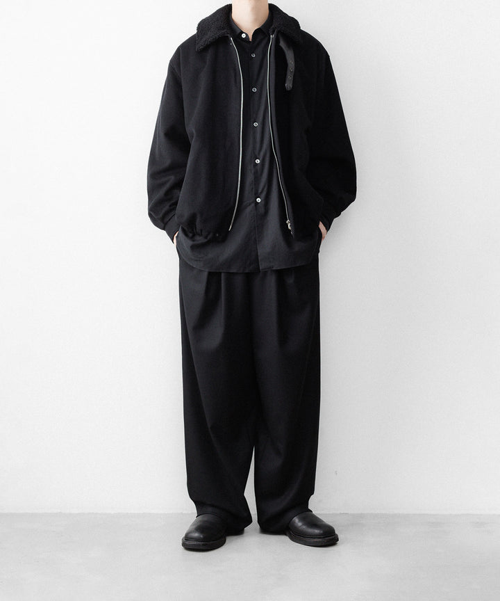 ssstein(シュタイン)のMOUTON COLLAR WOOL CASHMERE PADDED JACKET - BLACKの公式通販サイトsession福岡セレクトショップ