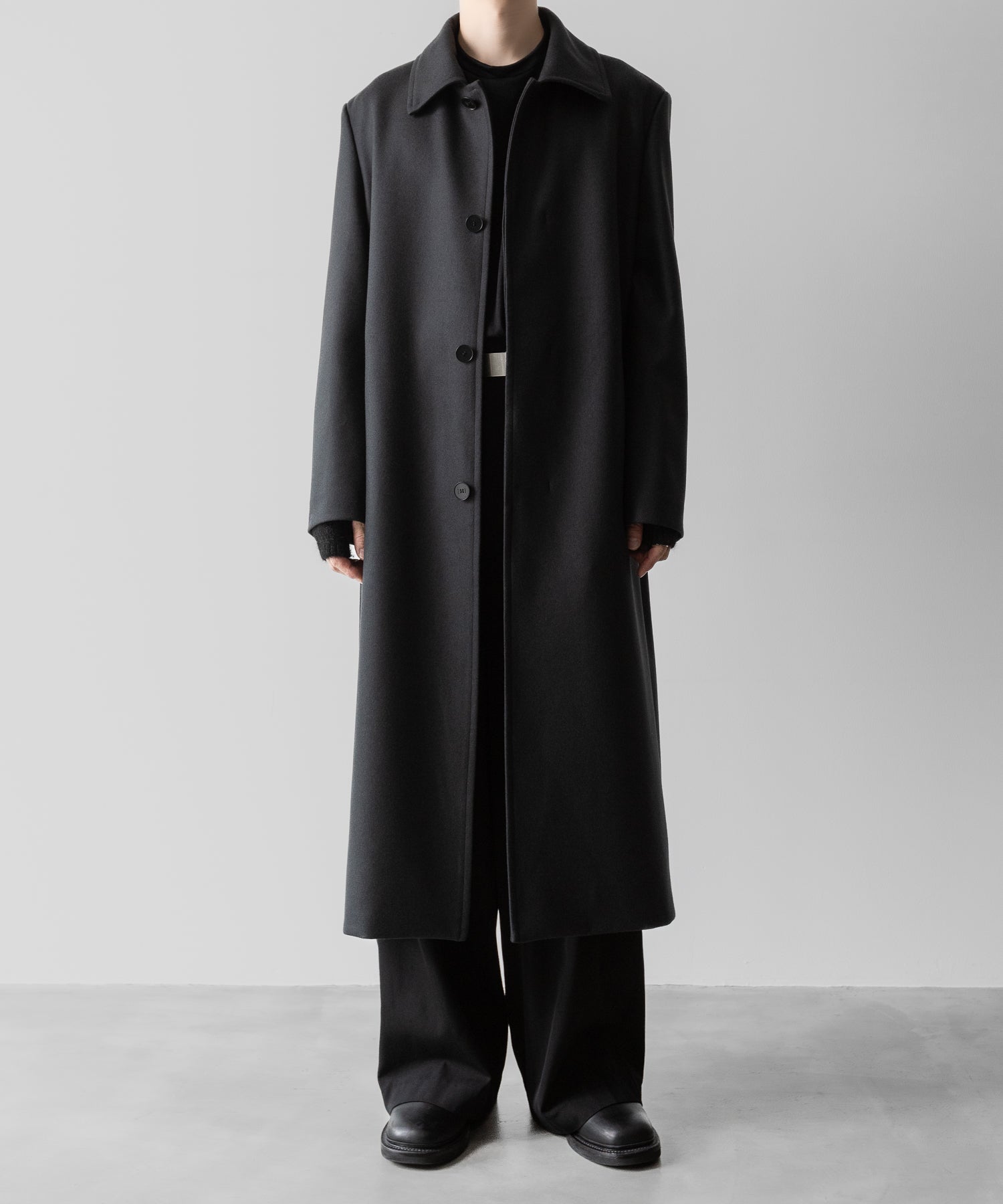 VEIN ヴェインのWO DOUBLE MELTON MAXI COAT - D.GRAYの公式通販サイトsession福岡セレクトショップ