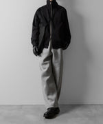 画像をギャラリービューアに読み込む, ssstein(シュタイン)のW/SI SATIN ZIP UP SHORT JACKET - BLACKの公式通販サイトsession福岡セレクトショップ
