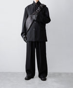 画像をギャラリービューアに読み込む, ssstein(シュタイン)のLONG WIDE TROUSERS (2/60 WOOL GABARDINE) - BLACKの公式通販サイトsession福岡セレクトショップ
