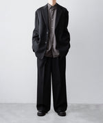 画像をギャラリービューアに読み込む, ssstein(シュタイン)のOVERSIZED SINGLE BREASTED JACKET (2/60 WOOL GABARDINE) - BLACKの公式通販サイトsession福岡セレクトショップ

