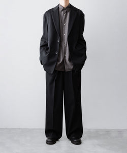 ssstein / シュタイン】LONG WIDE TROUSERS (2/60 WOOL GABARDINE