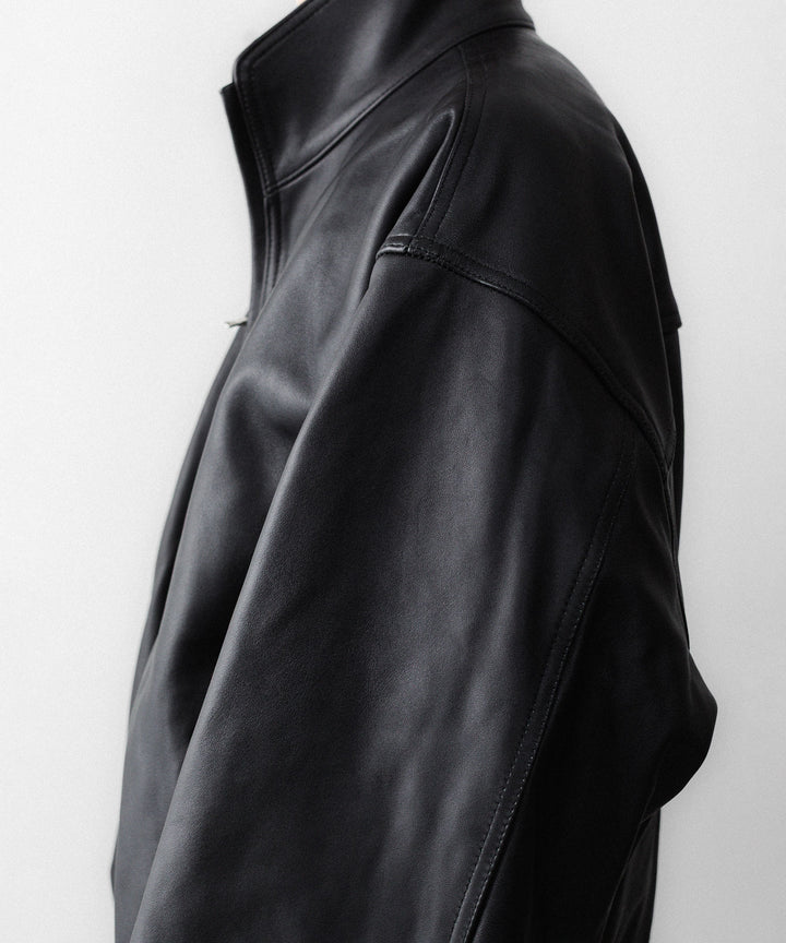 ssstein(シュタイン)のSHEEP LEATHER STAND COLLAR JACKET - BLACKの公式通販サイトsession福岡セレクトショップ