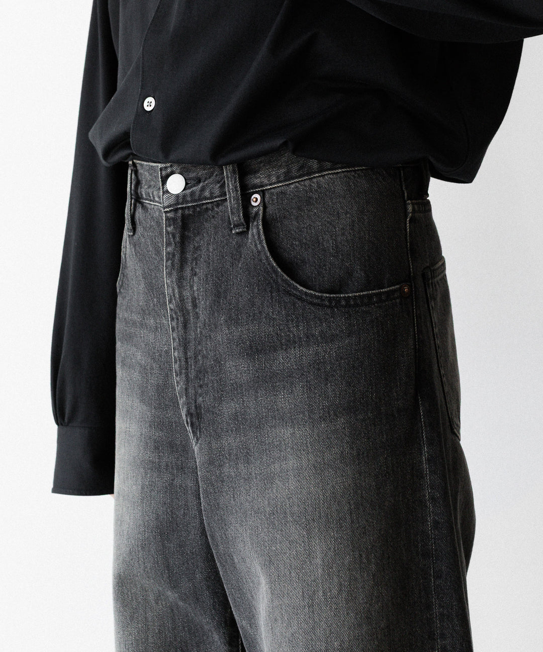 ssstein(シュタイン)のWIDE DENIM JEANS - BLACKの公式通販サイトsession福岡セレクトショップ