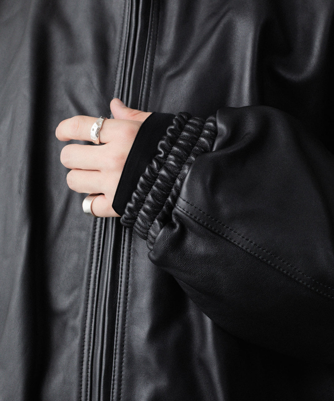 ssstein(シュタイン)のSHEEP LEATHER STAND COLLAR JACKET - BLACKの公式通販サイトsession福岡セレクトショップ