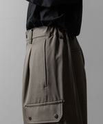 画像をギャラリービューアに読み込む, ssstein(シュタイン)のCARGO POCKET WIDE EASY TROUSERS - TAUPE BEIGEの公式通販サイトsession福岡セレクトショップ
