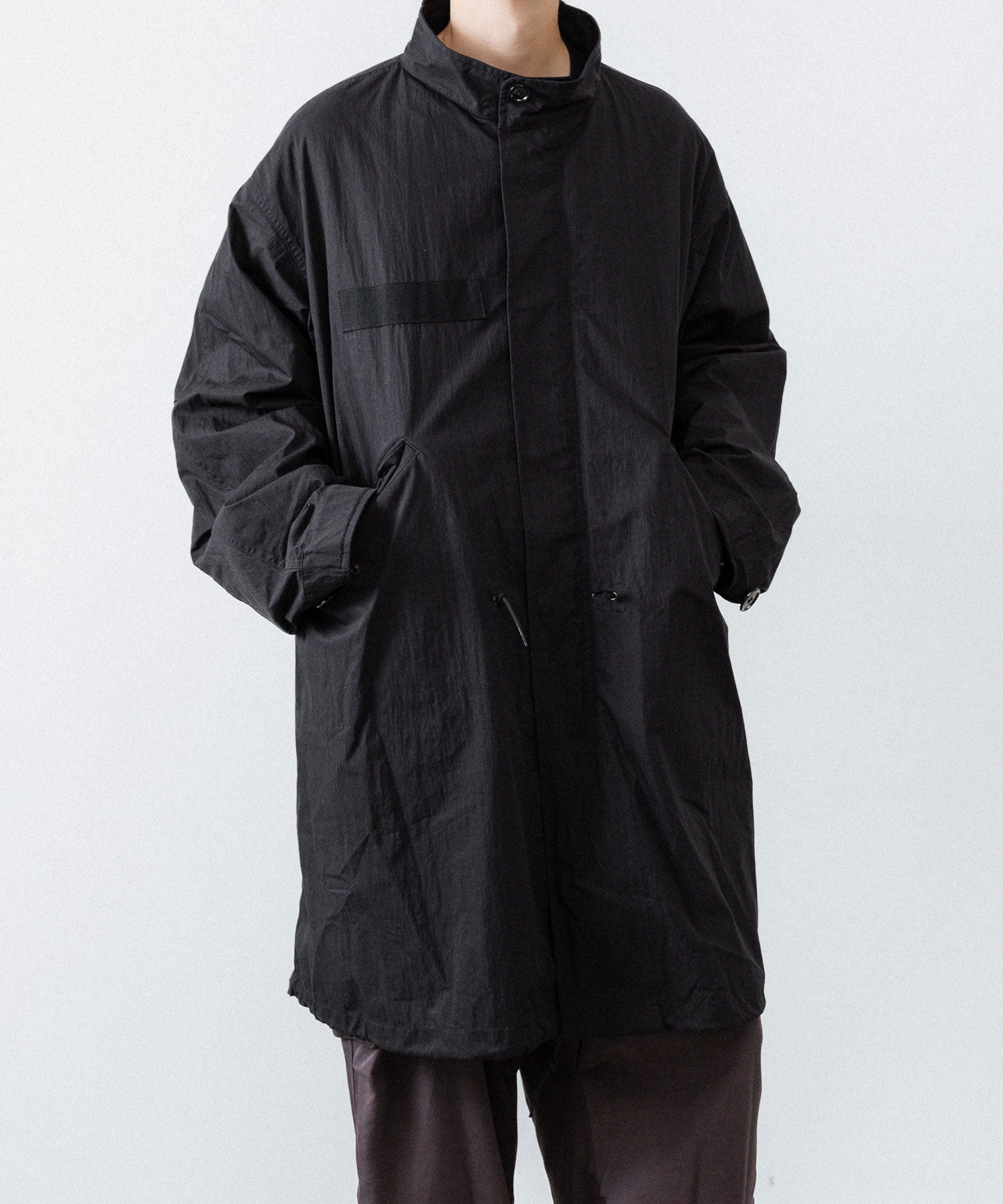 ANTHEM A アンセムエー NYLON COTTON MILITARY OVER COATのBLACK公式通販サイトsession福岡セレクトショップ