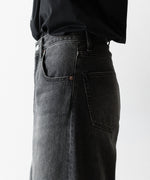 画像をギャラリービューアに読み込む, ssstein(シュタイン)のWIDE DENIM JEANS - BLACKの公式通販サイトsession福岡セレクトショップ
