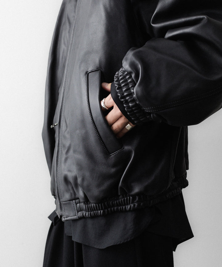 ssstein(シュタイン)のSHEEP LEATHER STAND COLLAR JACKET - BLACKの公式通販サイトsession福岡セレクトショップ
