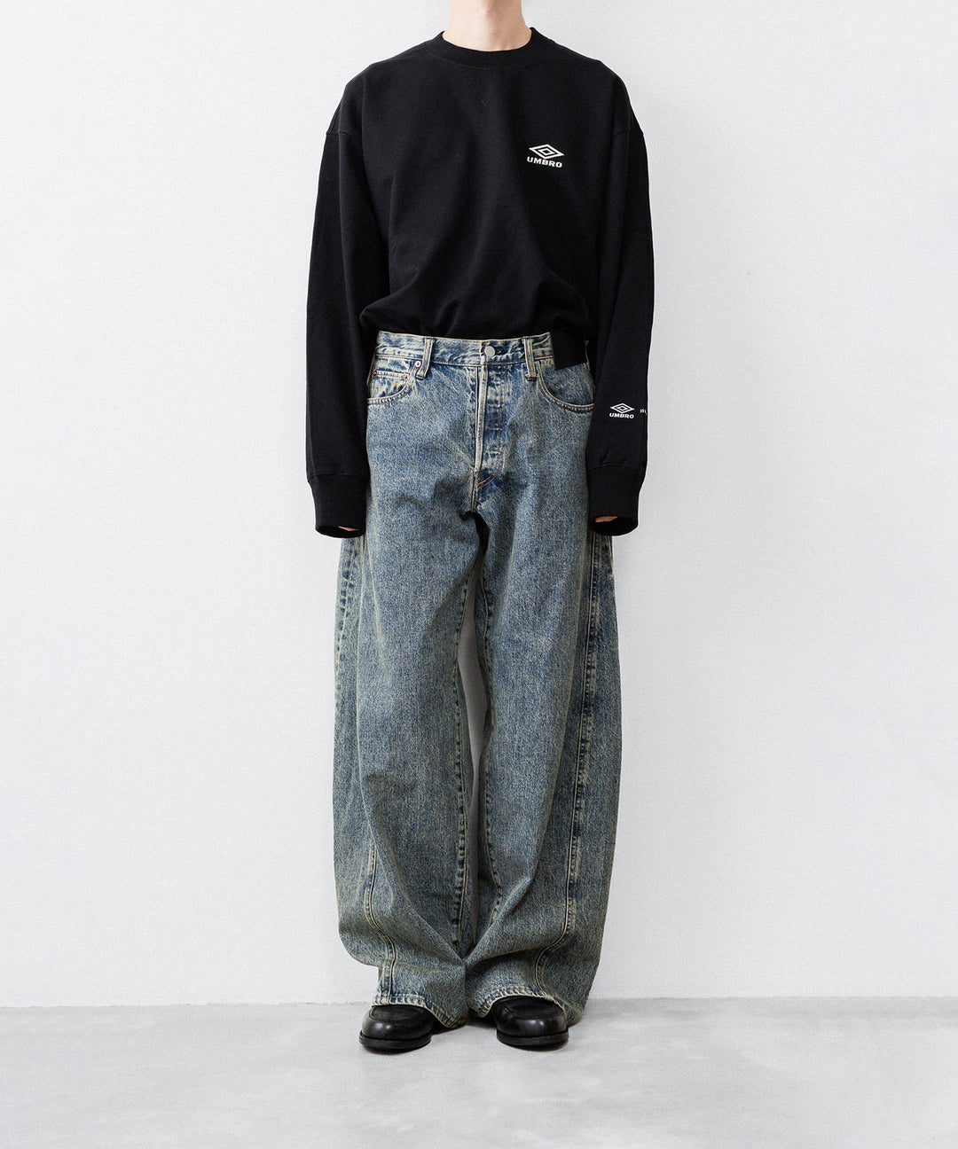 ssstein×UMBRO(シュタイン×アンブロ)のDEFORMATION WIDE DENIM JEANS - INDIGOの公式通販サイトsession福岡セレクトショップ