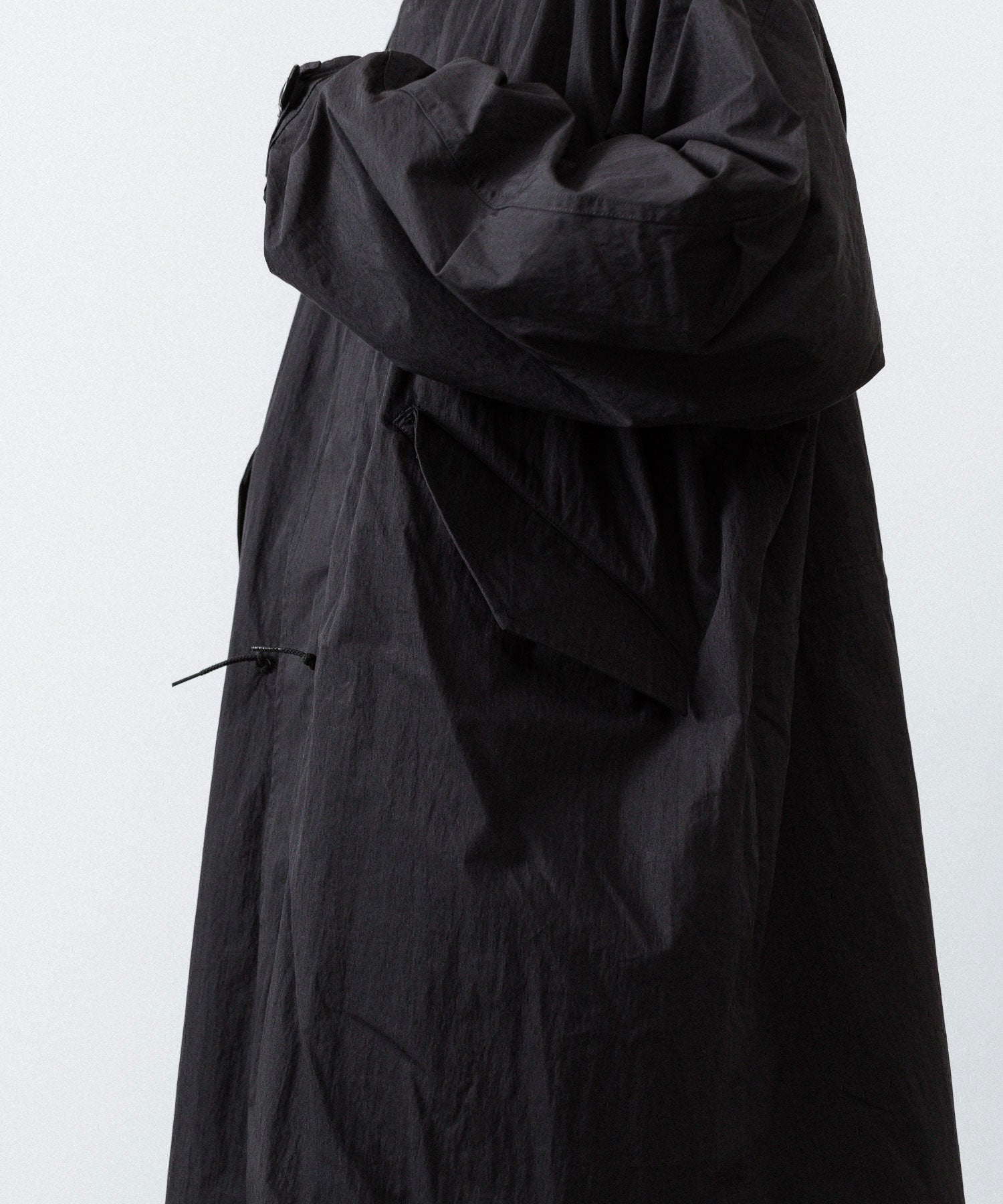 ANTHEM A アンセムエー NYLON COTTON MILITARY OVER COATのBLACK公式通販サイトsession福岡セレクトショップ