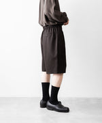 画像をギャラリービューアに読み込む, 【ssstein】 WIDE EASY SHORT TROUSERS - DARK BROWN
