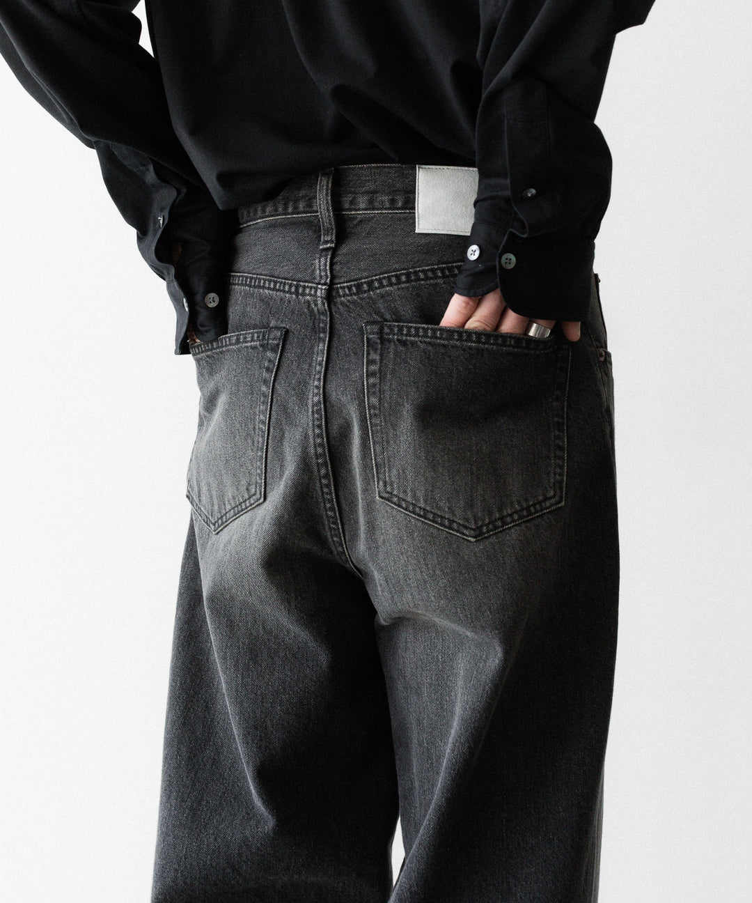 ssstein(シュタイン)のWIDE DENIM JEANS - BLACKの公式通販サイトsession福岡セレクトショップ