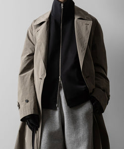 ssstein(シュタイン)のWINDPROOF NYLON DOUBLE BREASTED COAT - TAUPE 公式通販サイトsession福岡セレクトショップ