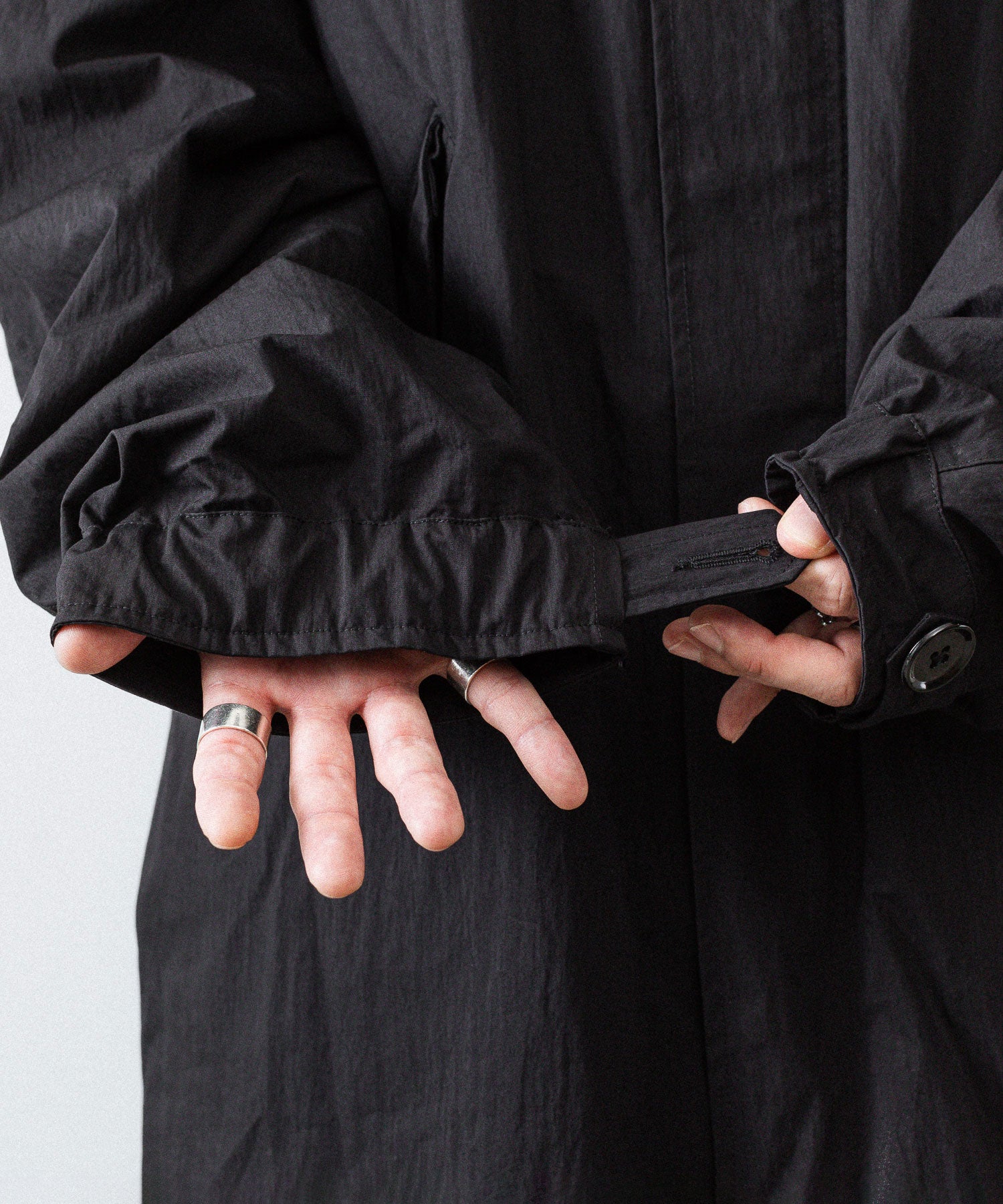 ANTHEM A アンセムエー NYLON COTTON MILITARY OVER COATのBLACK公式通販サイトsession福岡セレクトショップ