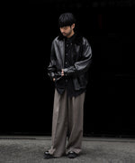 画像をギャラリービューアに読み込む, ssstein(シュタイン)のMOUTON COLLAR SHEEP LEATHER ZIP JACKET - BLACKの公式通販サイトsession福岡セレクトショップ
