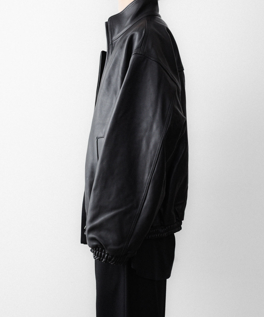 ssstein(シュタイン)のSHEEP LEATHER STAND COLLAR JACKET - BLACKの公式通販サイトsession福岡セレクトショップ