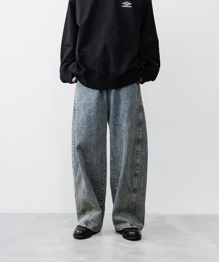 ssstein×UMBRO(シュタイン×アンブロ)のDEFORMATION WIDE DENIM JEANS - INDIGOの公式通販サイトsession福岡セレクトショップ