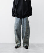 画像をギャラリービューアに読み込む, ssstein×UMBRO(シュタイン×アンブロ)のDEFORMATION WIDE DENIM JEANS - INDIGOの公式通販サイトsession福岡セレクトショップ
