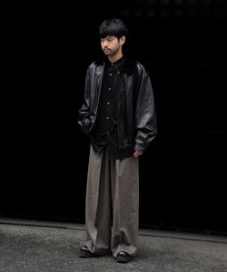 ssstein / シュタイン】MOUTON COLLAR SHEEP LEATHER ZIP JACKET