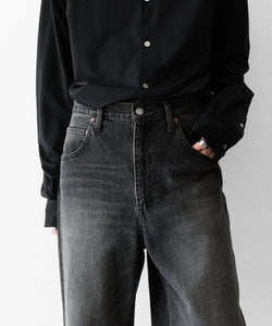 ssstein / シュタイン】WIDE DENIM JEANS - BLACK | 公式通販サイト
