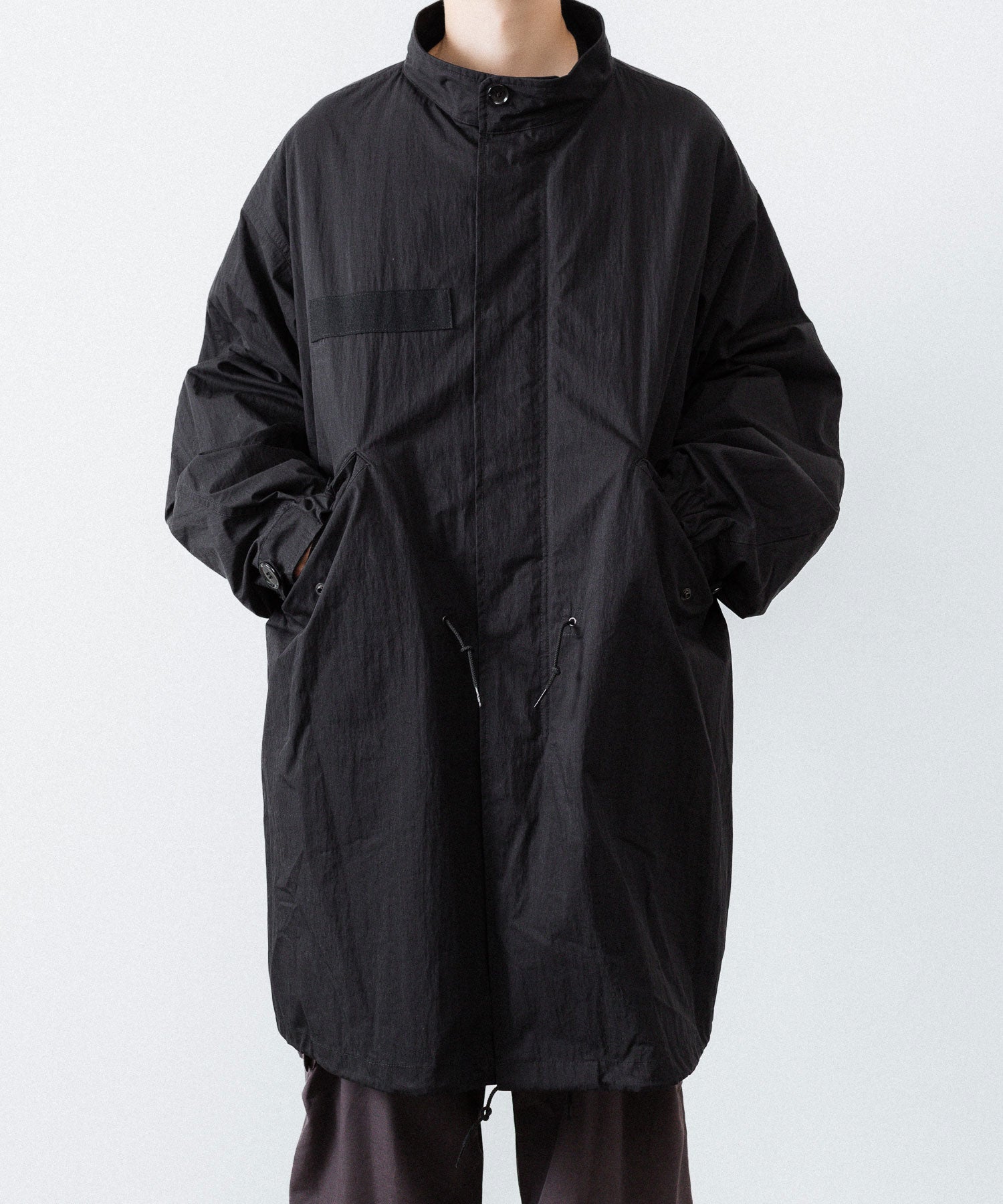 ANTHEM A アンセムエー NYLON COTTON MILITARY OVER COATのBLACK公式通販サイトsession福岡セレクトショップ