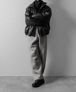 画像をギャラリービューアに読み込む, ssstein(シュタイン)のCOTTON DOUBLE KNIT TWIST SEAM PANTS - TOP GREYの公式通販サイトsession福岡セレクトショップ
