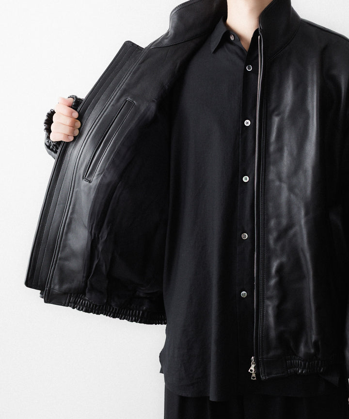 ssstein(シュタイン)のSHEEP LEATHER STAND COLLAR JACKET - BLACKの公式通販サイトsession福岡セレクトショップ