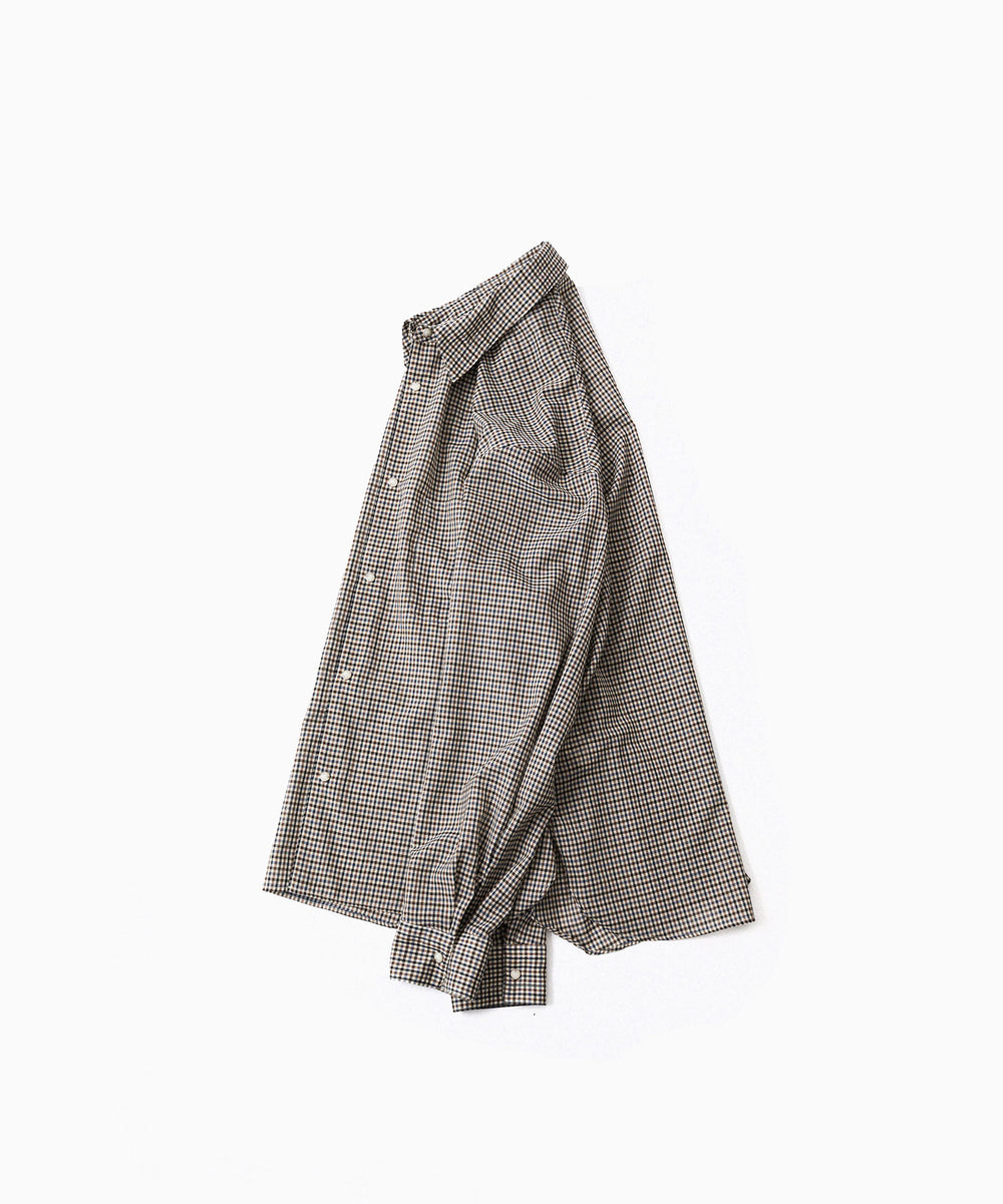 phebus- フィーバスのWOOL POLY TROPICAL SHIRTのMULTI GINGHAM公式通販サイトsession福岡セレクトショップ