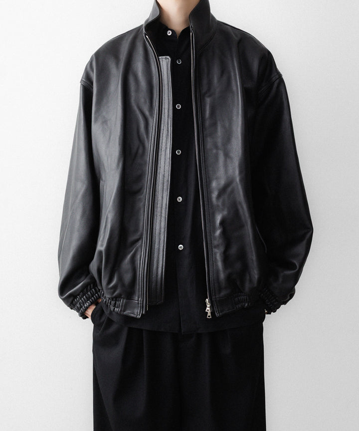 ssstein(シュタイン)のSHEEP LEATHER STAND COLLAR JACKET - BLACKの公式通販サイトsession福岡セレクトショップ
