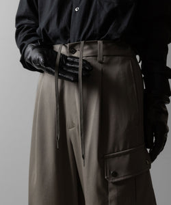 ssstein(シュタイン)のCARGO POCKET WIDE EASY TROUSERS - TAUPE BEIGEの公式通販サイトsession福岡セレクトショップ