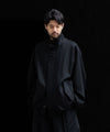 【stein】MELTON STAND COLLAR ZIP SHORT JACKET - BLACK