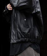 画像をギャラリービューアに読み込む, ssstein(シュタイン)のMOUTON COLLAR SHEEP LEATHER ZIP JACKET - BLACKの公式通販サイトsession福岡セレクトショップ
