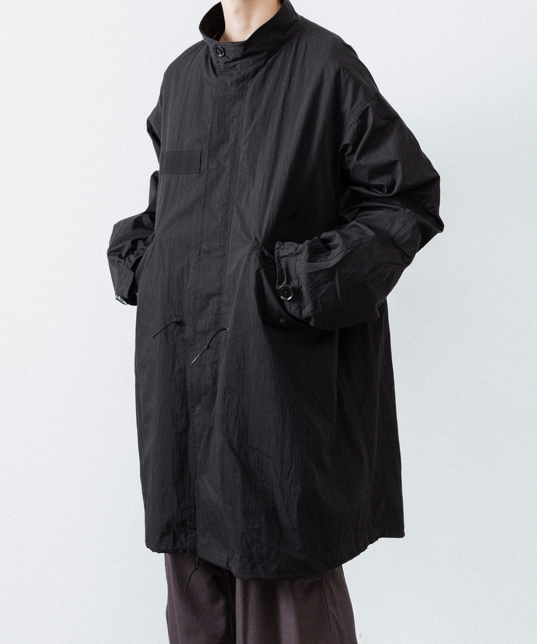 ANTHEM A アンセムエー NYLON COTTON MILITARY OVER COATのBLACK公式通販サイトsession福岡セレクトショップ
