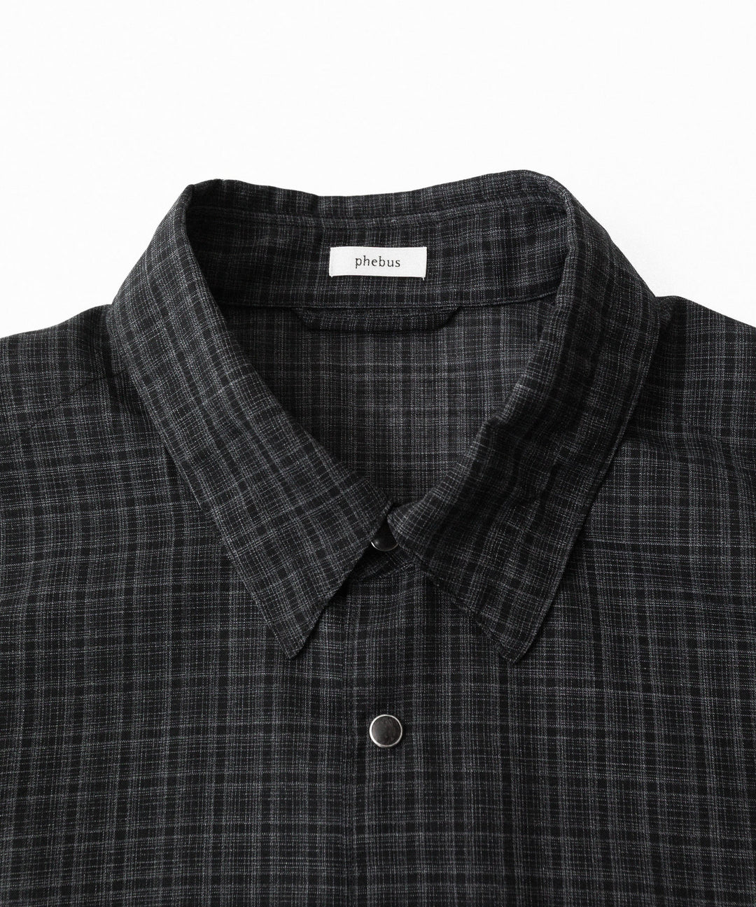 phebus- フィーバスのWOOL POLY TROPICAL SHIRTのDARK CHECK公式通販サイトsession福岡セレクトショップ